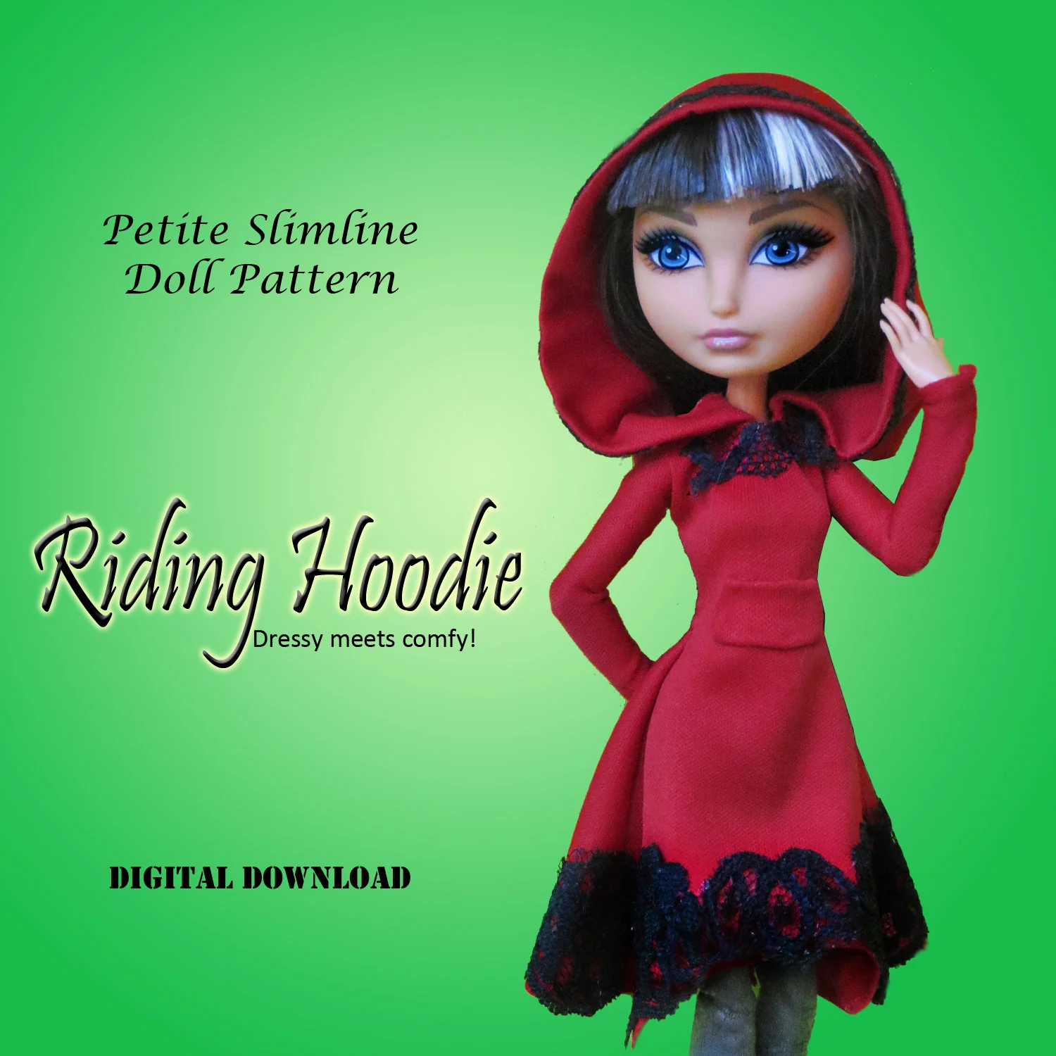 Petite Slimline 10.5" Fashion Doll Pattern Size